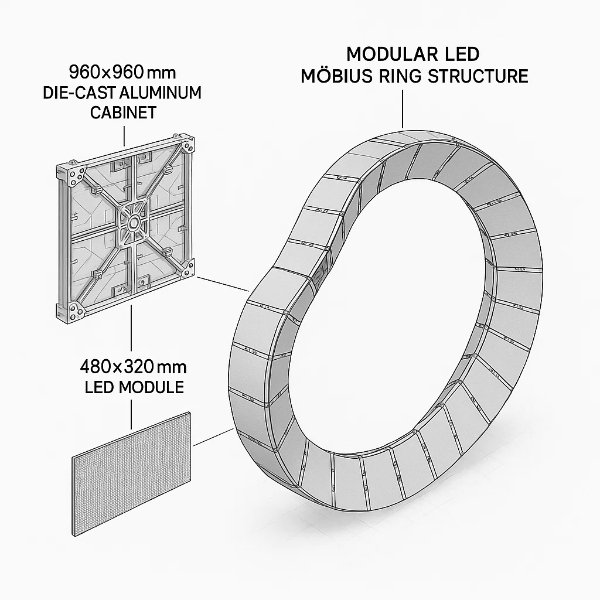 Giant LED Möbius-HMZ-1